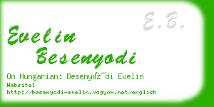 evelin besenyodi business card